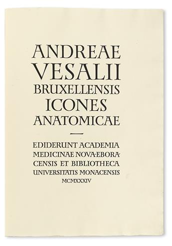 VESALIUS, ANDREAS.  Icones Anatomicae.  1934 [i. e., 1935]